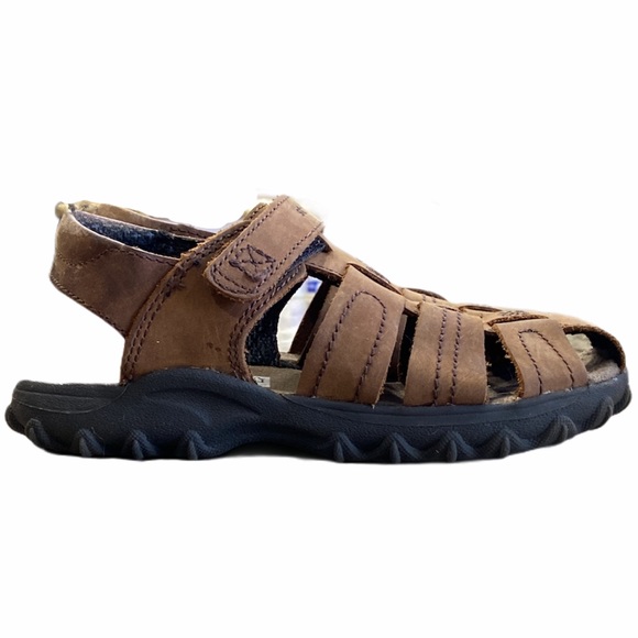 Stride Rite Hudson brown boys Sandal size 12 NWT